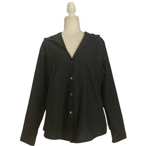 Peter O. Mahler Hooded Ultra Lightweight Rain Jacket  Black Made in Germany